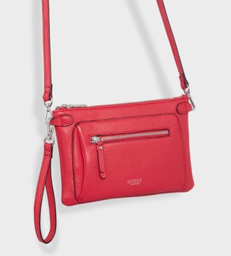 The Ruby Leather Cross-Body Clutch