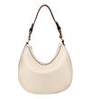 The Brockwell Leather Hobo in stone | OSPREY LONDON 