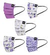 Face Covering Pack of Five in purple | OSPREY LONDON
