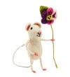 Pansy Mouse in Felted Wool | OSPREY LONDON
