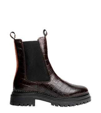 The Huckleberry Leather Chelsea Boots in chocolate brown   | OSPREY LONDON